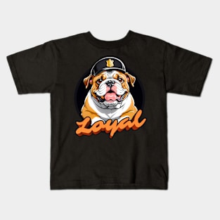 loyal bulldog Kids T-Shirt